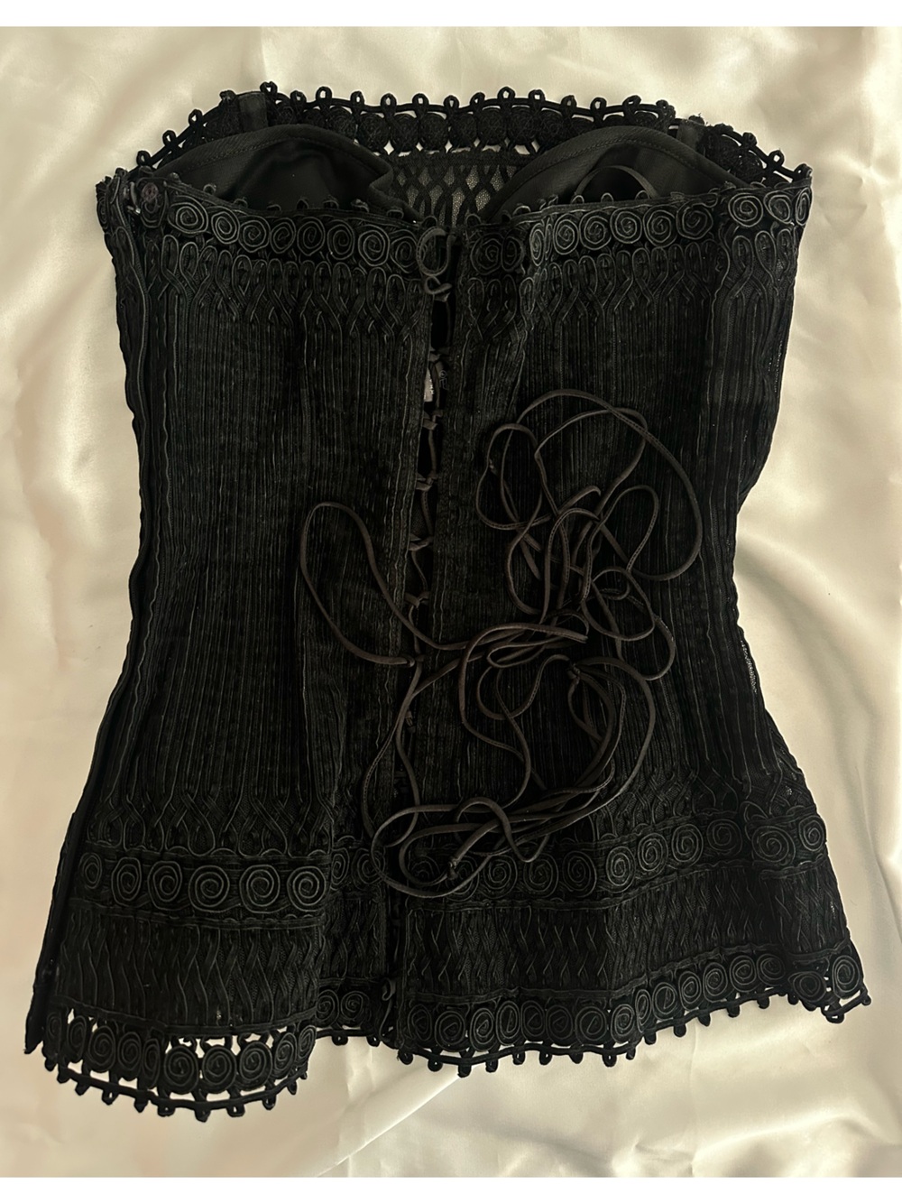 NWOT La Perla DEADSTOCK iconic vintage  Y2K La Perla black  corset - Picture 11 of 16